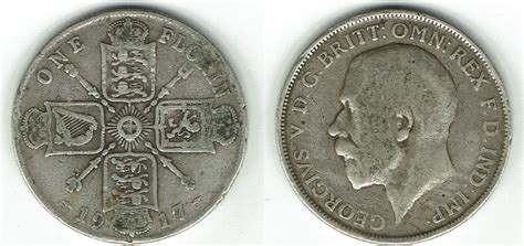 Großbritannien 1 Florin Two shilling Florin Two shilling 1917