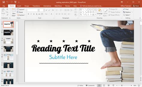 Animated Reading PowerPoint Template