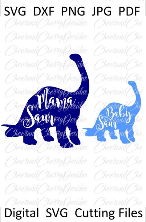 Dinosaur Svg Mothers Day Shirt Svg Mommy And Me Svg Gift For Etsy