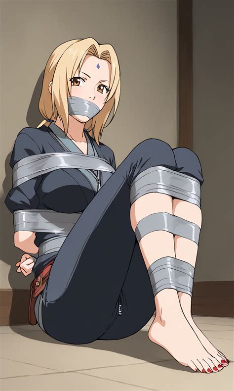 Tsunade tape bound and gagged by sushifrogg on DeviantArt