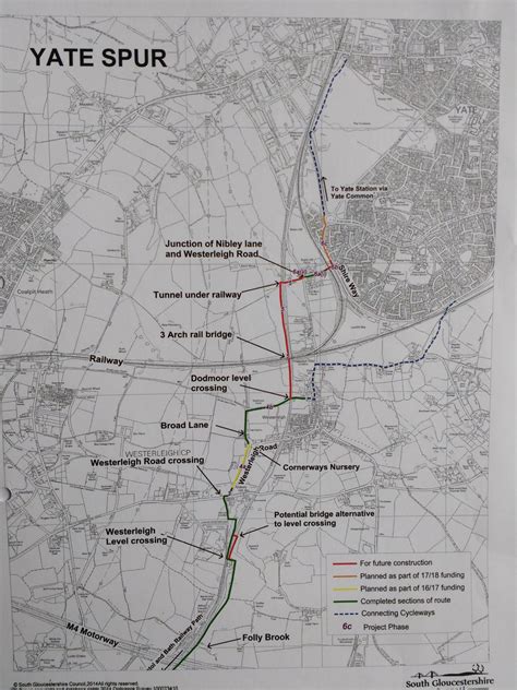 Road Map Of Yate Bristol