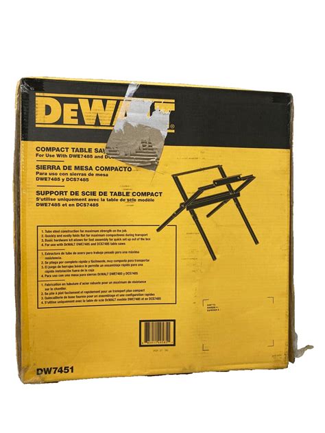 DEWALT Table Saw Stand DW7451 Compact Portable 885911495851 EBay