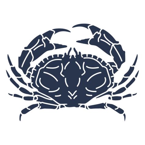 Crab Silhouette Ocean Animal PNG & SVG Design For T-Shirts