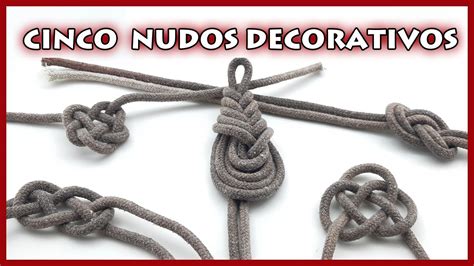 5 NUDOS Para DECORACION Paso A Paso Macrame YouTube