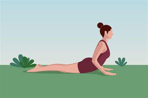 Yoga Pose Premium Vektor Illustration Premium Vektor