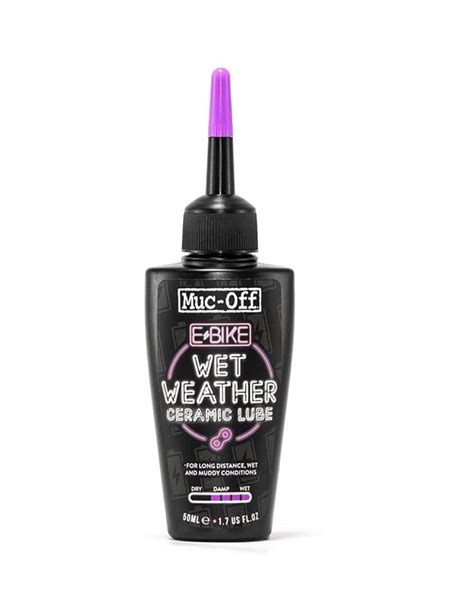 MUC OFF Wet Weather Ceramic Lube 50ml Wet Weather EBike Ceramic Chain Lube