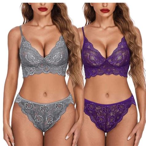 Buy Arnoni Women Babydoll Nightwear Lace Bra Panty Lingerie Set Women