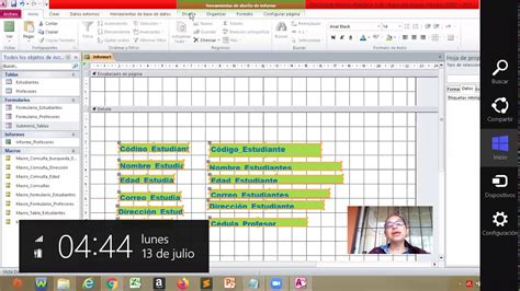 Creación de Informes consultas y submenús en Microsoft Access YouTube
