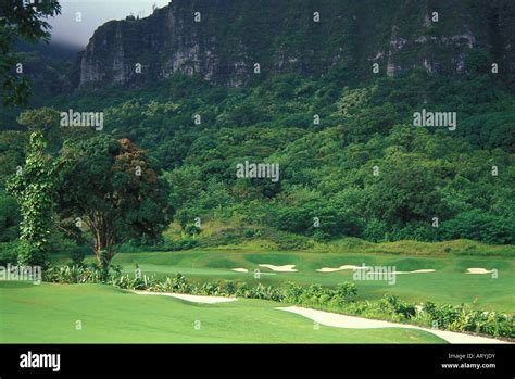 Koolau Golf Course Hole 18 Beneath The Pali Lookout In Kailua