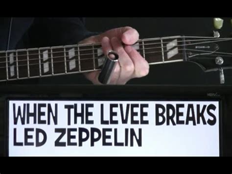 Led Zeppelin When The Levee Breaks Guitar Chords Lesson Tab Tutorial