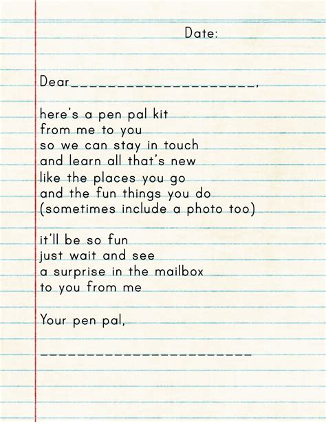 Your pen pal