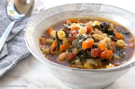 Hearty Minestrone Soup Recipe Everyday Dishes