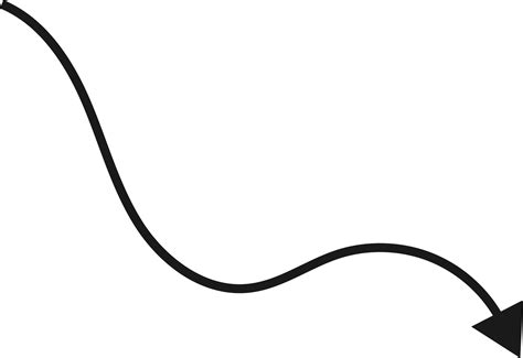 Hand Drawn Curved Arrow Shape Arrow Line Png