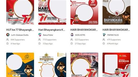 30 LINK Twibbon HUT Bhayangkara Ke 77 Untuk Ucapan Di Medsos 1 Juli