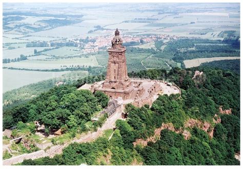 Luftaufnahme Bad Frankenhausen Thüringen Kyffhäuserdenkmal