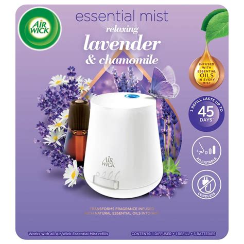 Essential Mist Starter Kit Relaxing Lavender Chamomile Air Wick