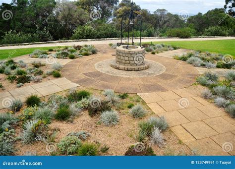 Classic Dug Water Well at Garden in Perth, Australia Stock Image ...