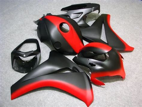 Matte Black Red ABS Plastic Motorcycle Complete Injection Fairing Kit