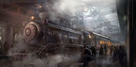 Steampunk Train Wallpaper