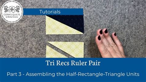 Tri Recs Quilting Rulers Tutorial Part Youtube Quilting Rulers