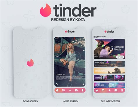 Tinder UI Redesign on Behance