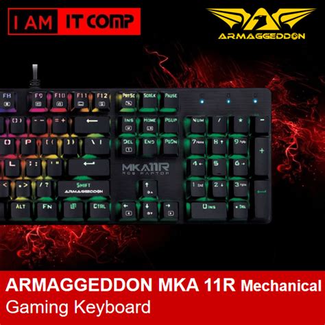 ARMAGGEDDON MKA 11R RGB Raptor Full Size Mechanical Switches Gaming