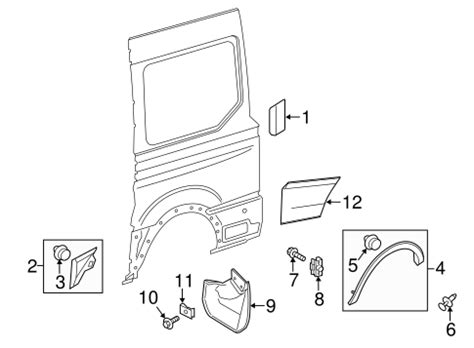 Exterior Trim Side Panel For 2019 Ford Transit 250 FordPartsOnSale