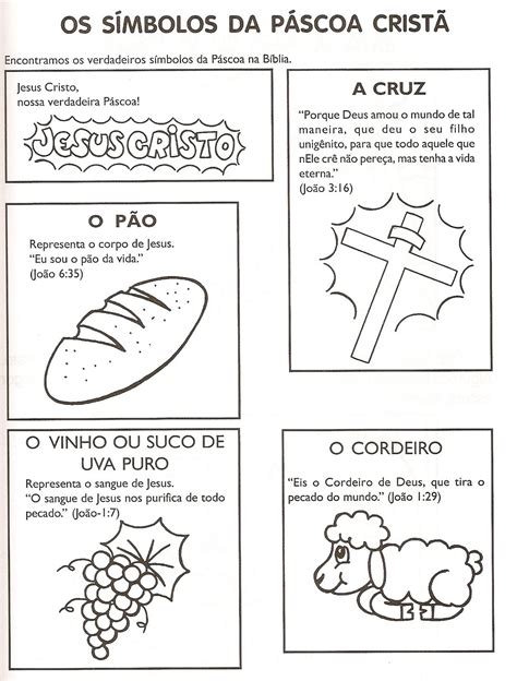 Desenhos Para Colorir Símbolos da Páscoa para Colorir