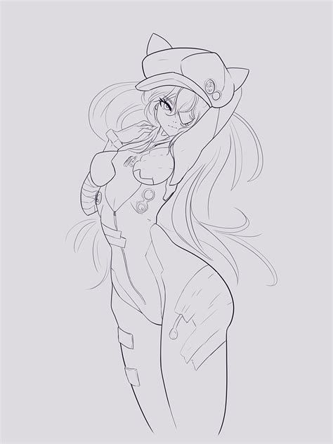 Asuka Sketch By Hotpinkevilbunny Hentai Foundry