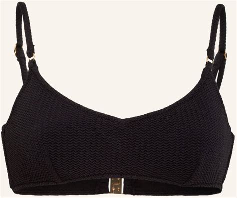 Seafolly Bustier Bikini Top Sea Dive Schwarz