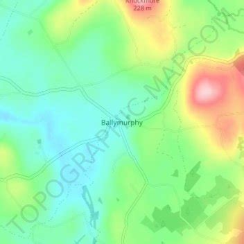 Ballymurphy topographic map, elevation, terrain