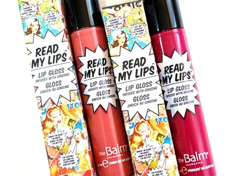 For Lovely Glossy Kissers Thebalm Read My Lips Lip Gloss Project Vanity