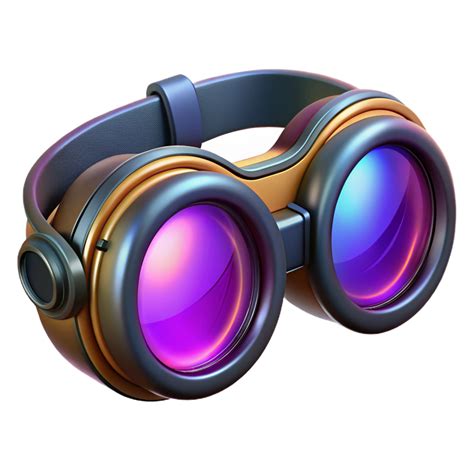 radiant unparalleled Cyberpunk goggles, glowing lenses, enhanced vision