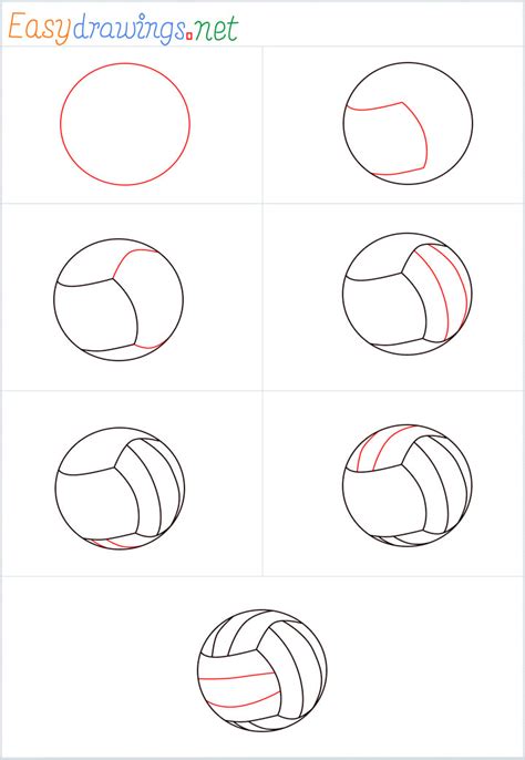 How To Draw A Volleyball Step by Step - [7 Easy Phase]