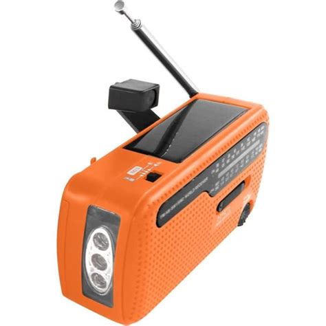 Radio D Urgence Manivelle Radio Solaire Mah Reable Portable