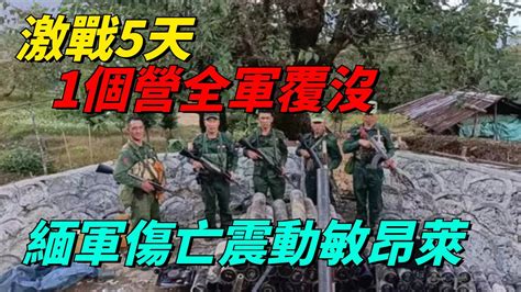 激戰5天1個營全軍覆沒，緬軍傷亡震動敏昂萊：果敢特種兵驚艷亮相【國學經典】缅北战事缅甸缅军果敢特种兵敏昂莱 Youtube