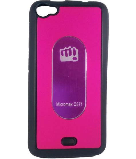 Micromax Canvas Pep Q371 Cover By Backer The Brand Purple Plain