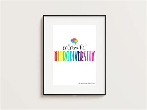 Celebrate Neurodiversity Printable Positive Affirmation Adhd Etsy