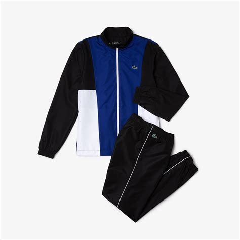 Mens Lacoste Sport Branded Colour Block Tracksuit Mens Tracksuits