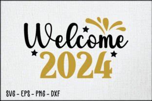 Welcome 2024 Svg Design Graphic By Trendy CraftSVG Creative Fabrica