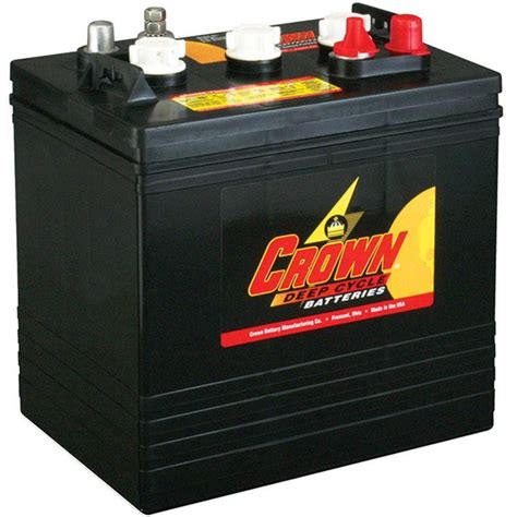 Crown Cr V Ah Gc Deep Cycle Wet Solar Battery Replace Cr T