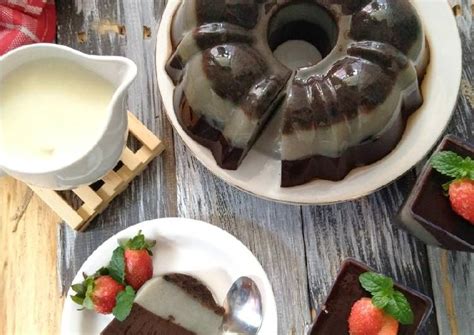 Resep Puding Coklat Leci Oreo Anti Gagal