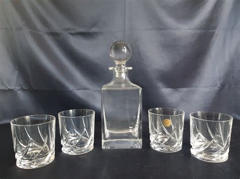 Wedgewood 4 Whiskey Glasses Decanter 5 Crystal Catawiki