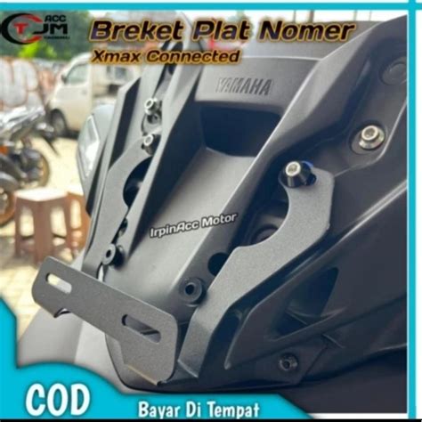 Jual Breket Dudukan Plat Nomor Depan Visor Ples Baut Dan Monel Xmax New