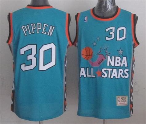 Mitchell And Ness Bulls 30 Scottie Pippen Light Blue 1996 All Star