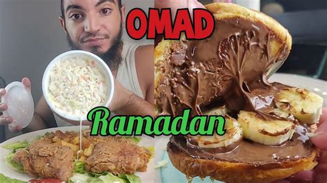 OMAD 1 REPAS PAR JOUR SOIRÉE POULET FRIT NUTELLA RAMADAN Live