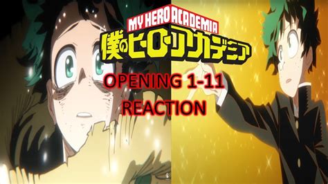 First Time Reacting To My Hero Academia Openings Youtube