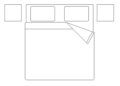 Double Bed Cad Block In Free Autocad Drawings Cadbull