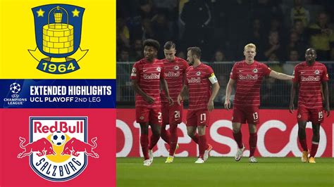 Br Ndby If Vs Fc Red Bull Salzburg Extended Highlights Ucl Playoff