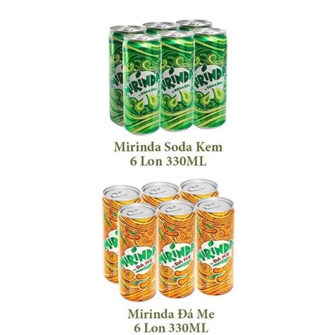 NƯỚC NGỌT MIRINDA ĐÁ ME SODA KEM lon 320ml Shopee Việt Nam